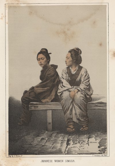 Japanese Women, Simoda by Eliphalet Brown